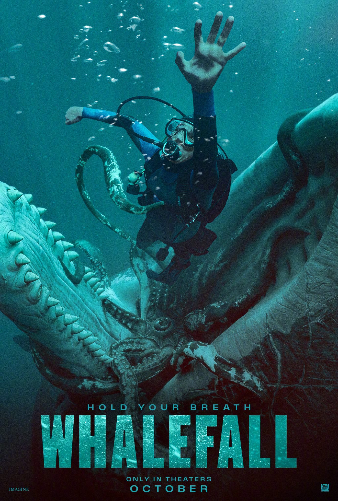 20世纪福斯冒险新作《鲸口脱险》发首张海报！乔治·布洛林主演，讲述一名潜水员为寻