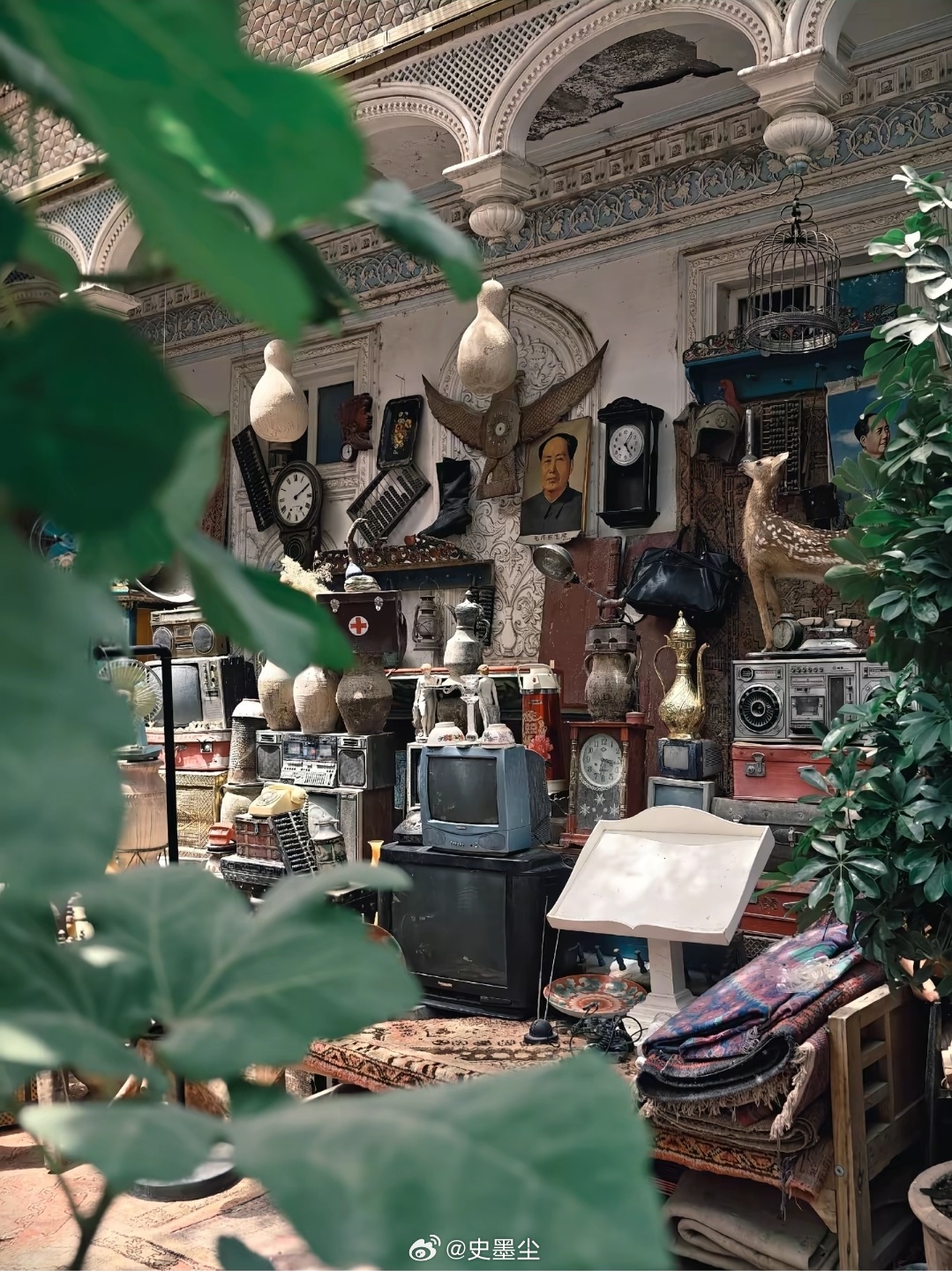 前段时间去西双版纳玩，看到有很多村里的房子里都贴着毛主席照片，这在大城市已经很少