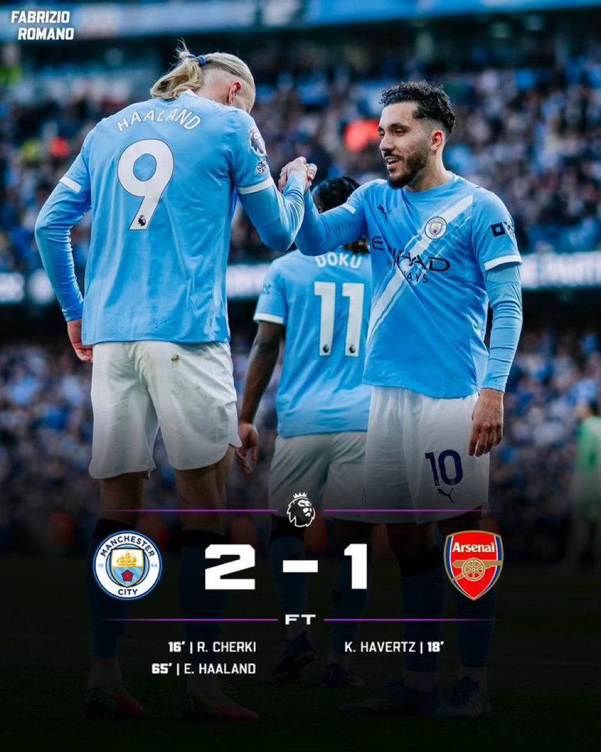 在刚刚结束的英超天王山之战中 曼城2:1战胜了阿森纳谢尔基破门多纳鲁马低级失误热