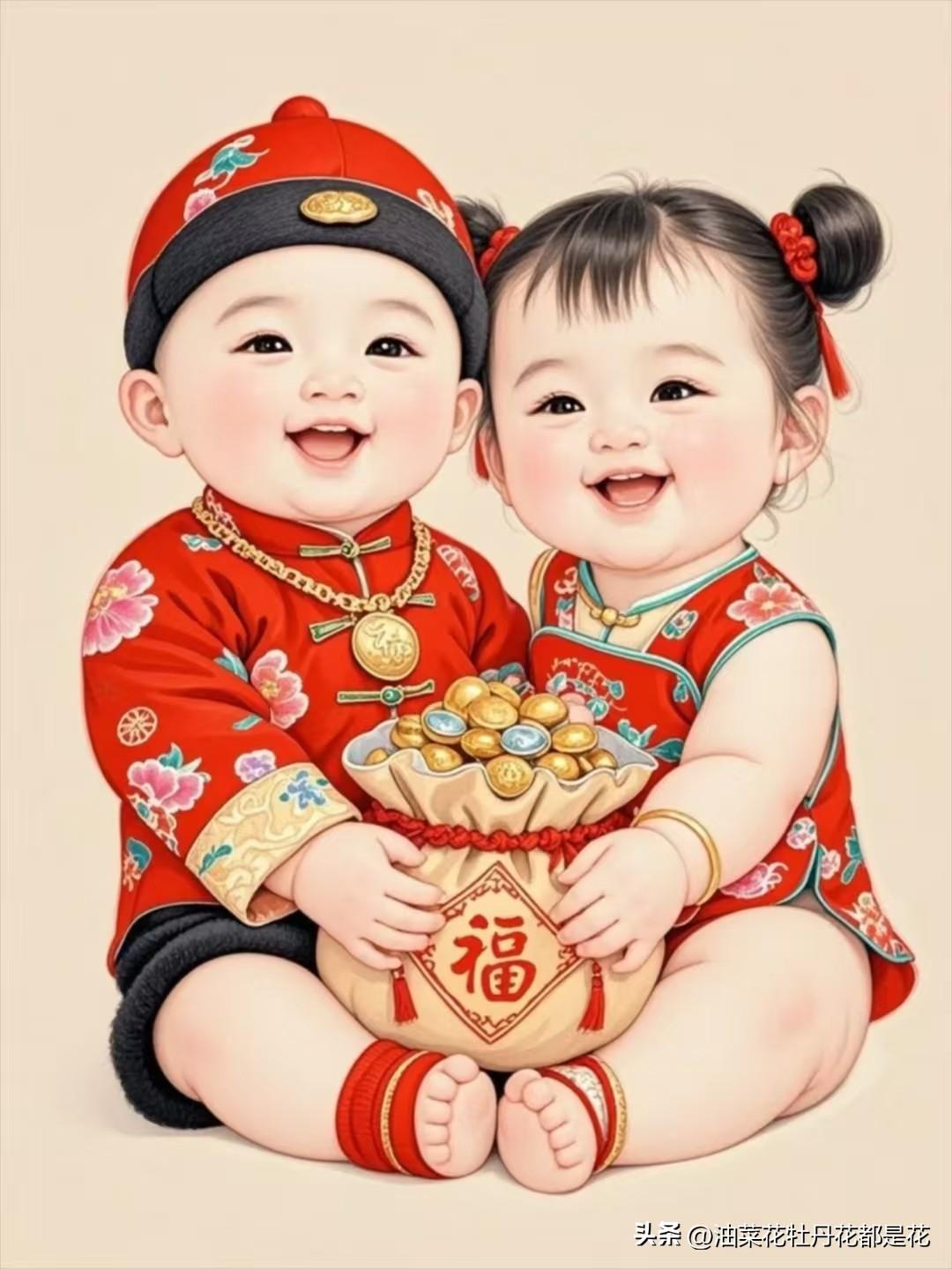 男孩子与女孩子的性格差别真大。
我们这次回老家办事，外甥和外甥女也从北京过来了。