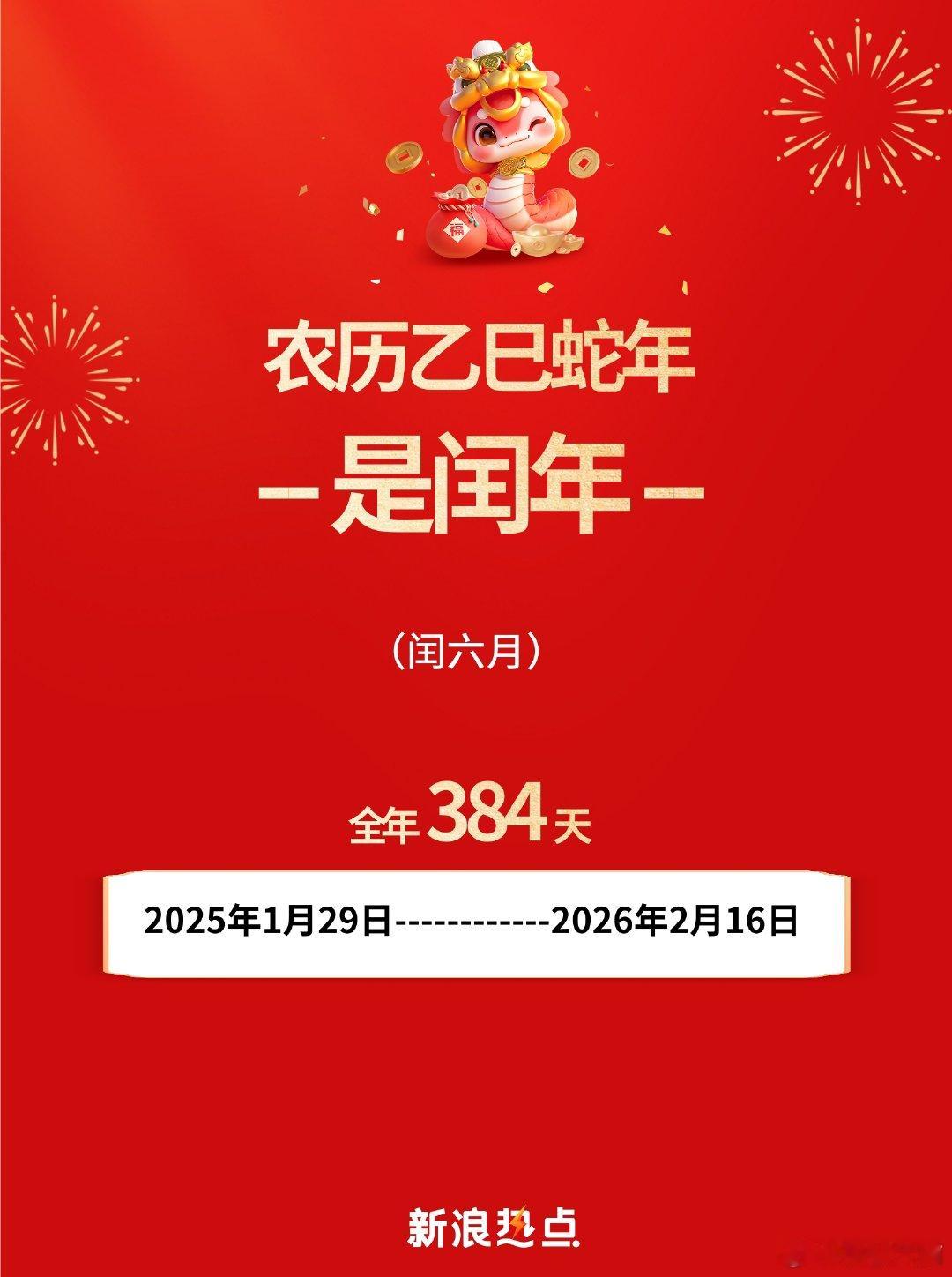 【 蛇年为什么有384天 】 这个蛇年有点长  祥龙贺岁去，金蛇纳福来！眼尖的小