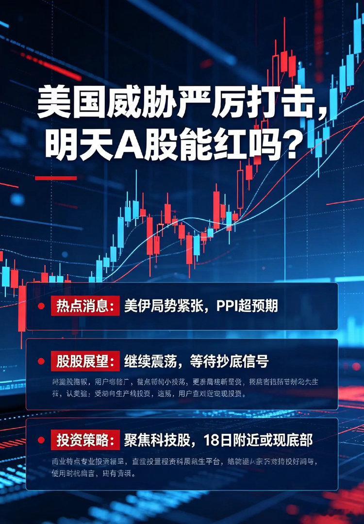 美国威胁今夜严厉打击,纳指涨0.65%,明天A股能红吗？一、热点消息①伊朗回应T
