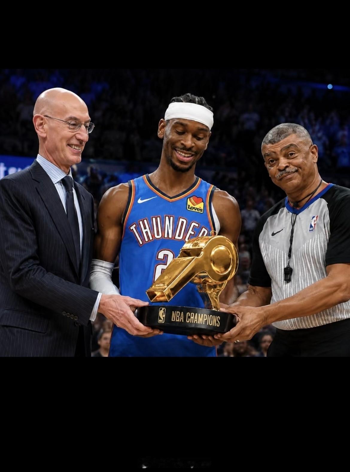 NBA记者Tony Jones更推感叹：“俄克拉荷马雷霆今天得到的哨子待遇，真是