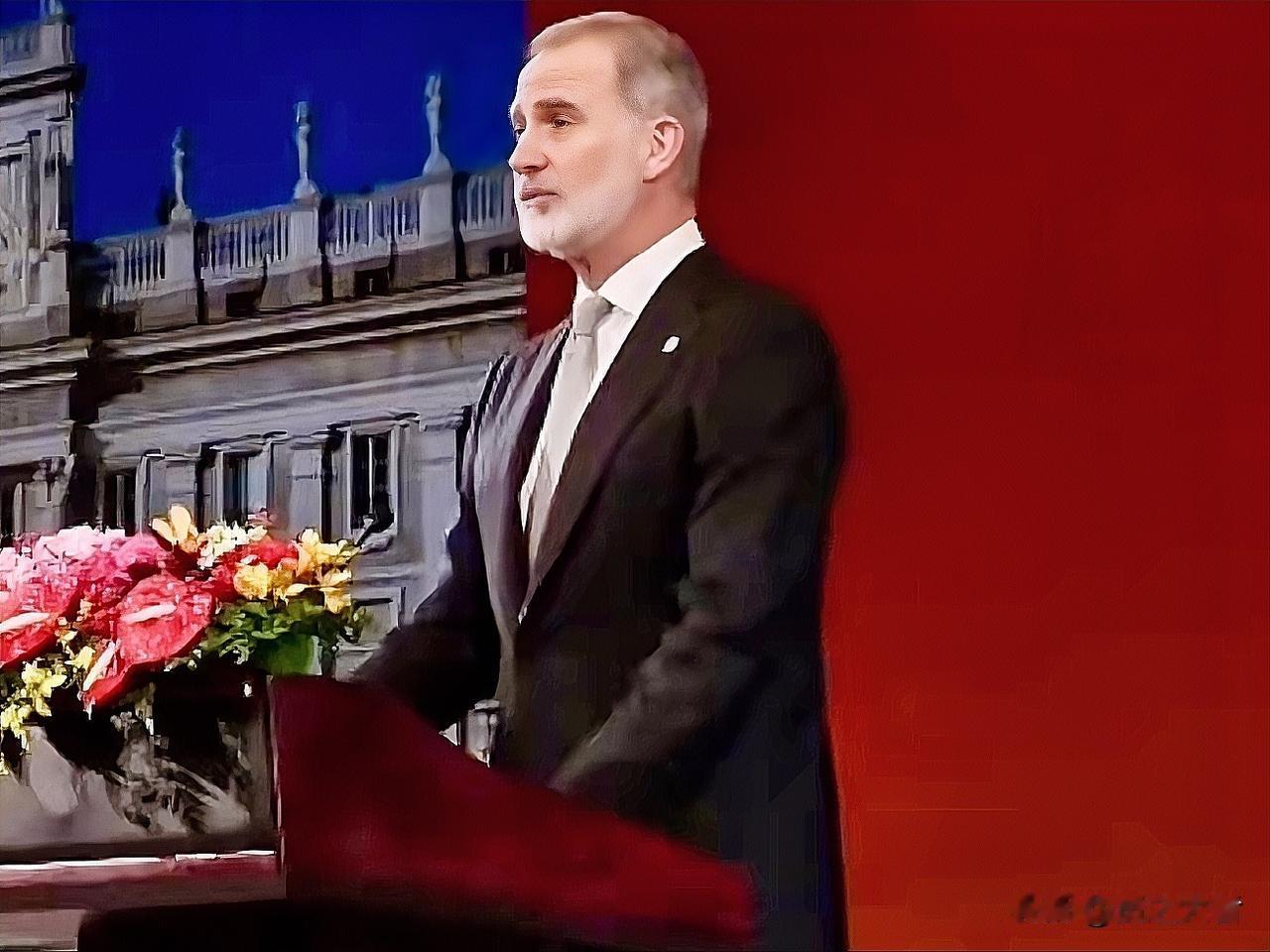 西班牙国王访华，不知道大家有没有注意到一个非常重要的细节，那就是费利佩六世不直接