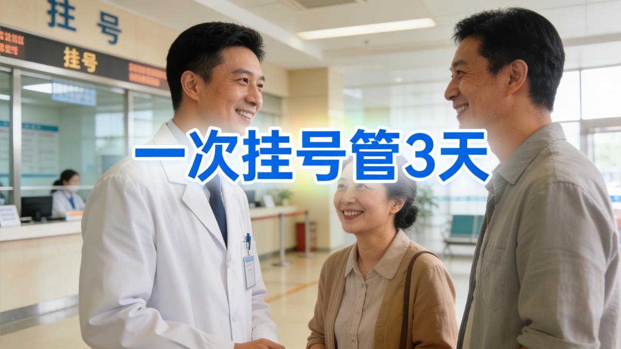好消息！广东2026年起“一次挂号管3天”，省钱又省心！
 
以前去医院看病，最