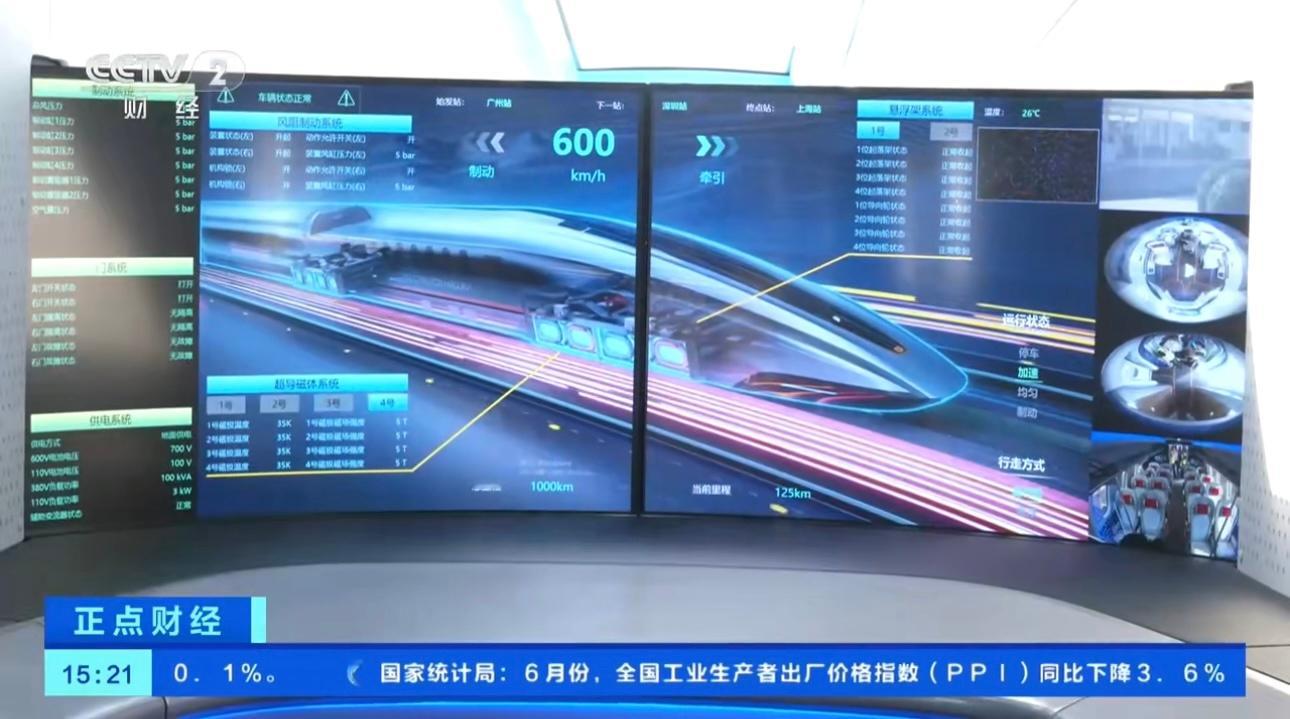 时速600公里贴地飞行列车来了中国列车跑出加速度这超导磁浮列车简直逆天！时速60