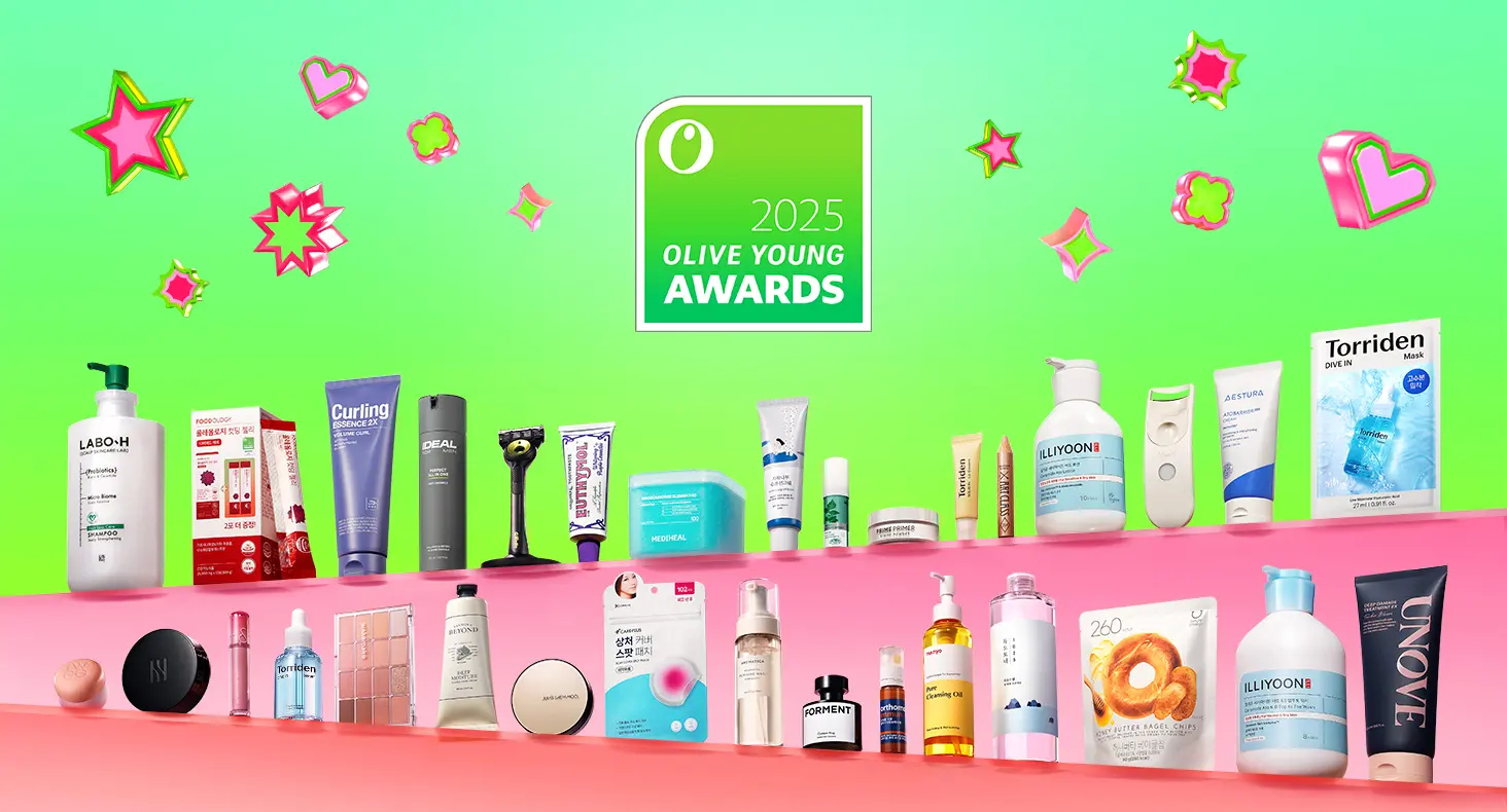 种草！2025年韩国Olive Young Awards各类别年度第一名商品 海