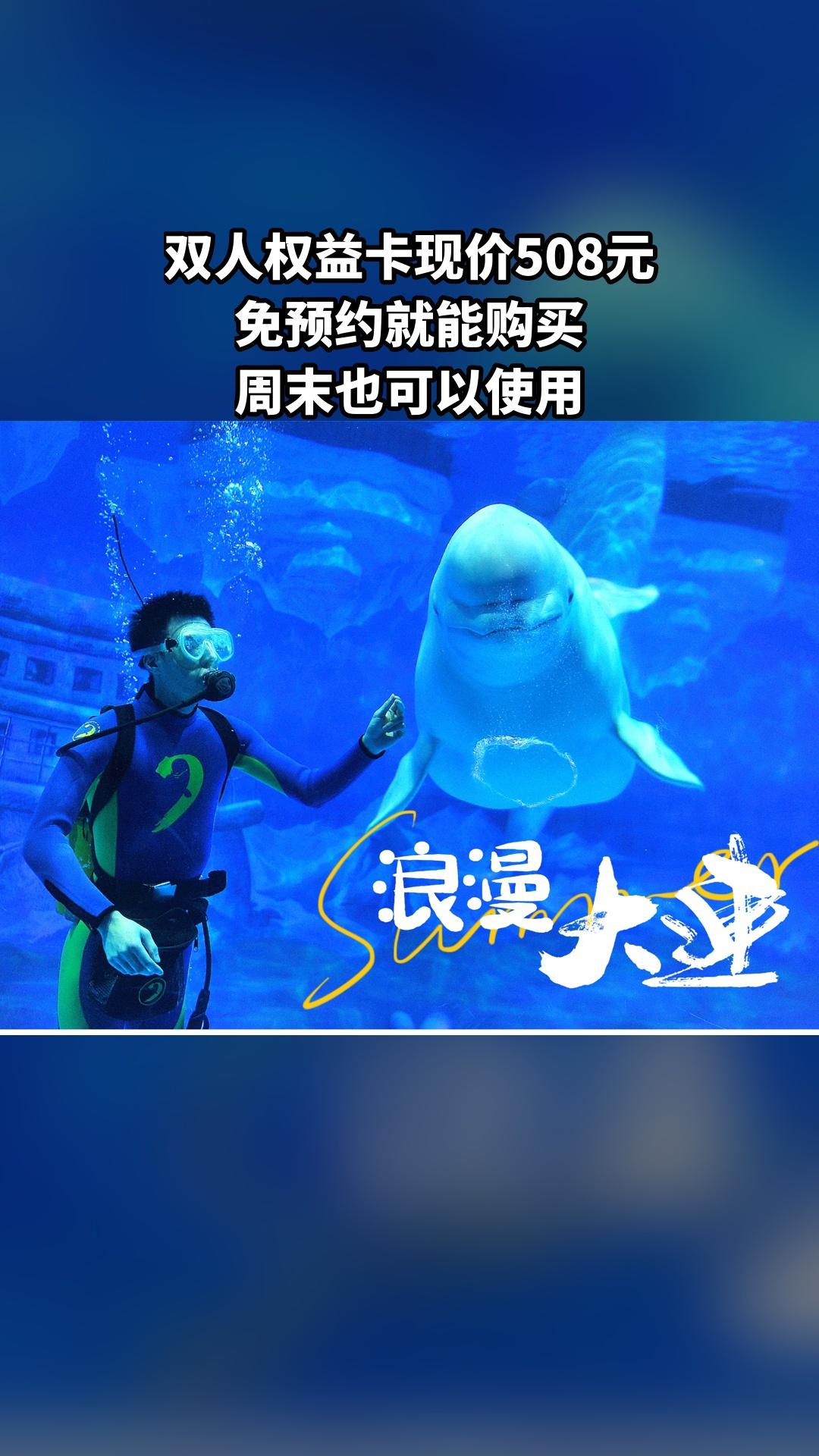 大连老虎滩极地海洋动物馆，买它！，4.5分推荐，双人权益卡