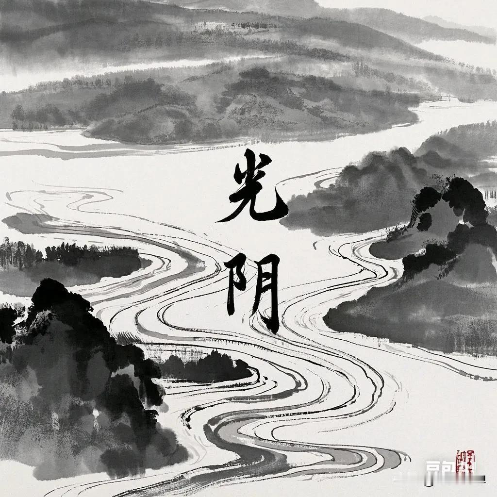 上联：光阴无脚走千古；请君求下联天地有心载万民