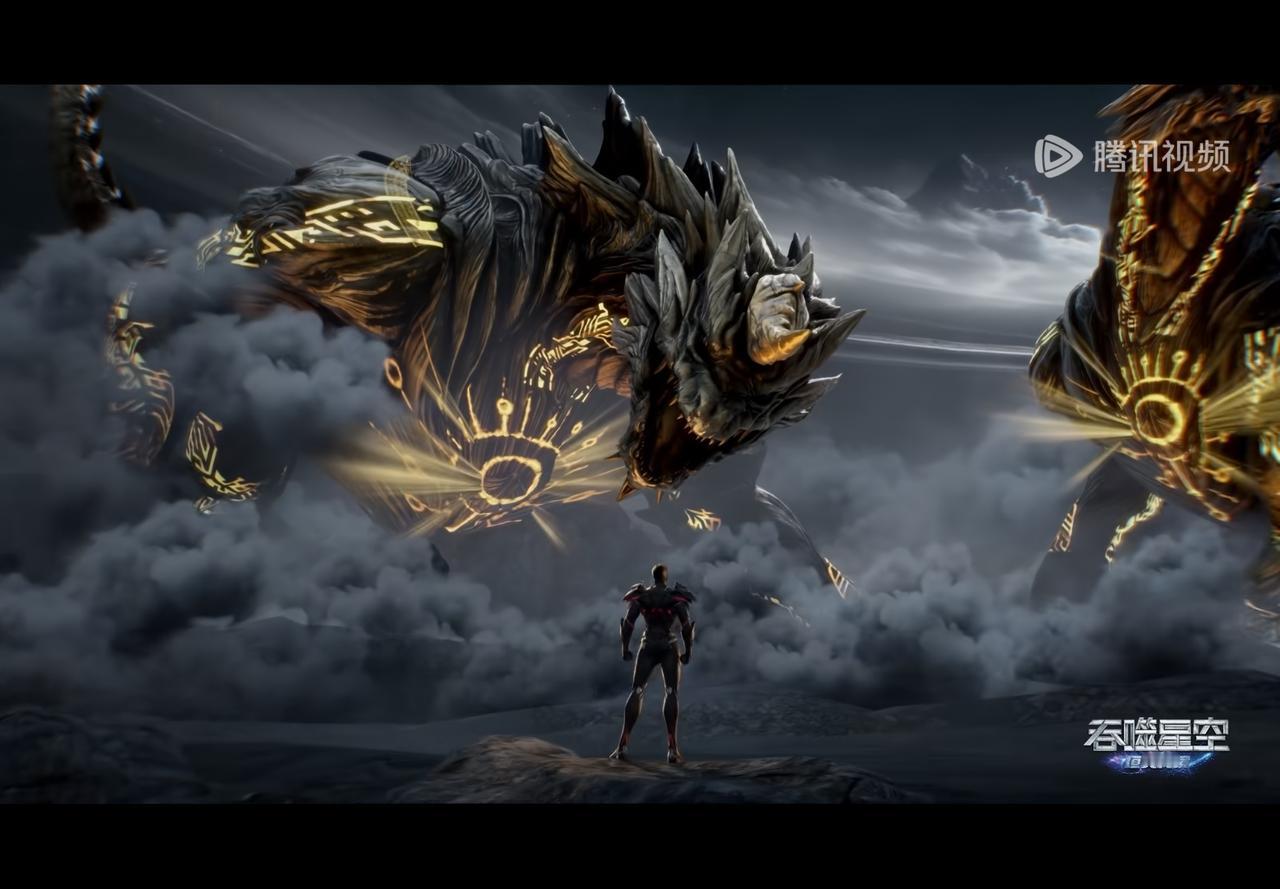 这些金角巨兽，你们仔细看看跟现在的金角就是完全不一样，兽神界中金角巨兽都是原始形