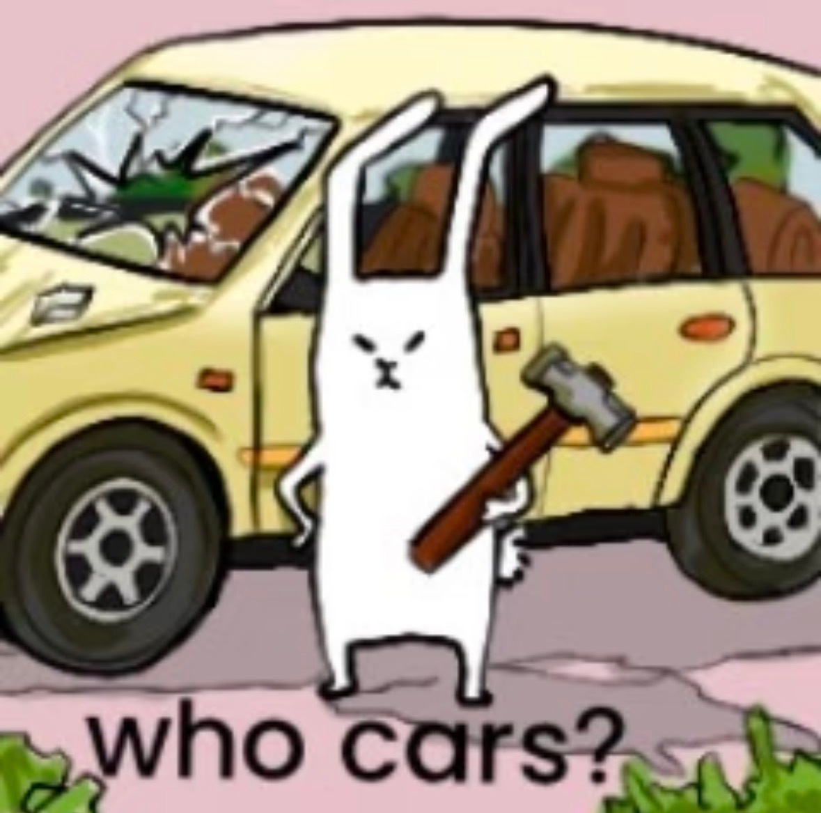 I don't car. 