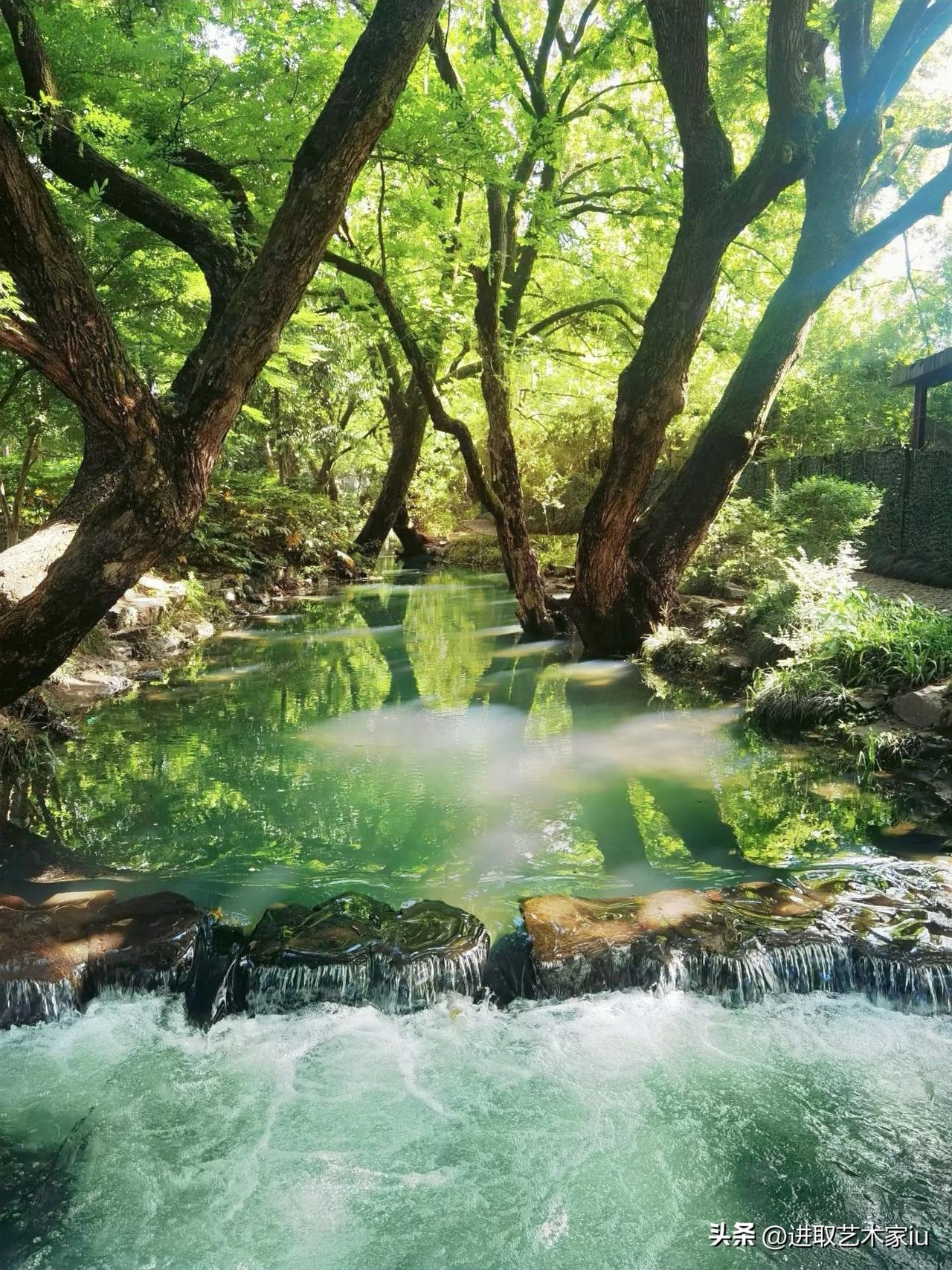 杭州“九溪烟树”景区是西湖新十景之一，景区位于西湖西侧鸡冠垅下，由九溪与十八涧两