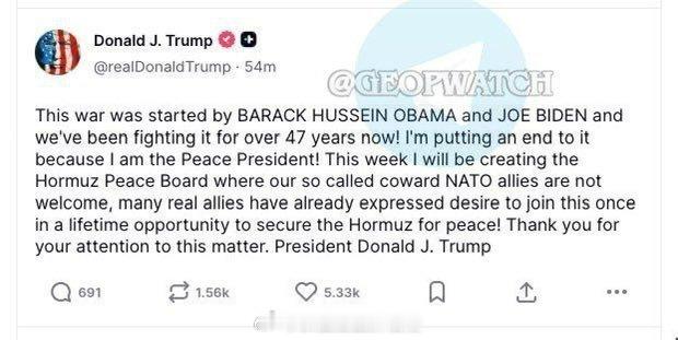 美军被曝对伊朗退出选项震惊:特朗普指责拜登和奥巴马发动了对伊朗的战争，誓言要结束