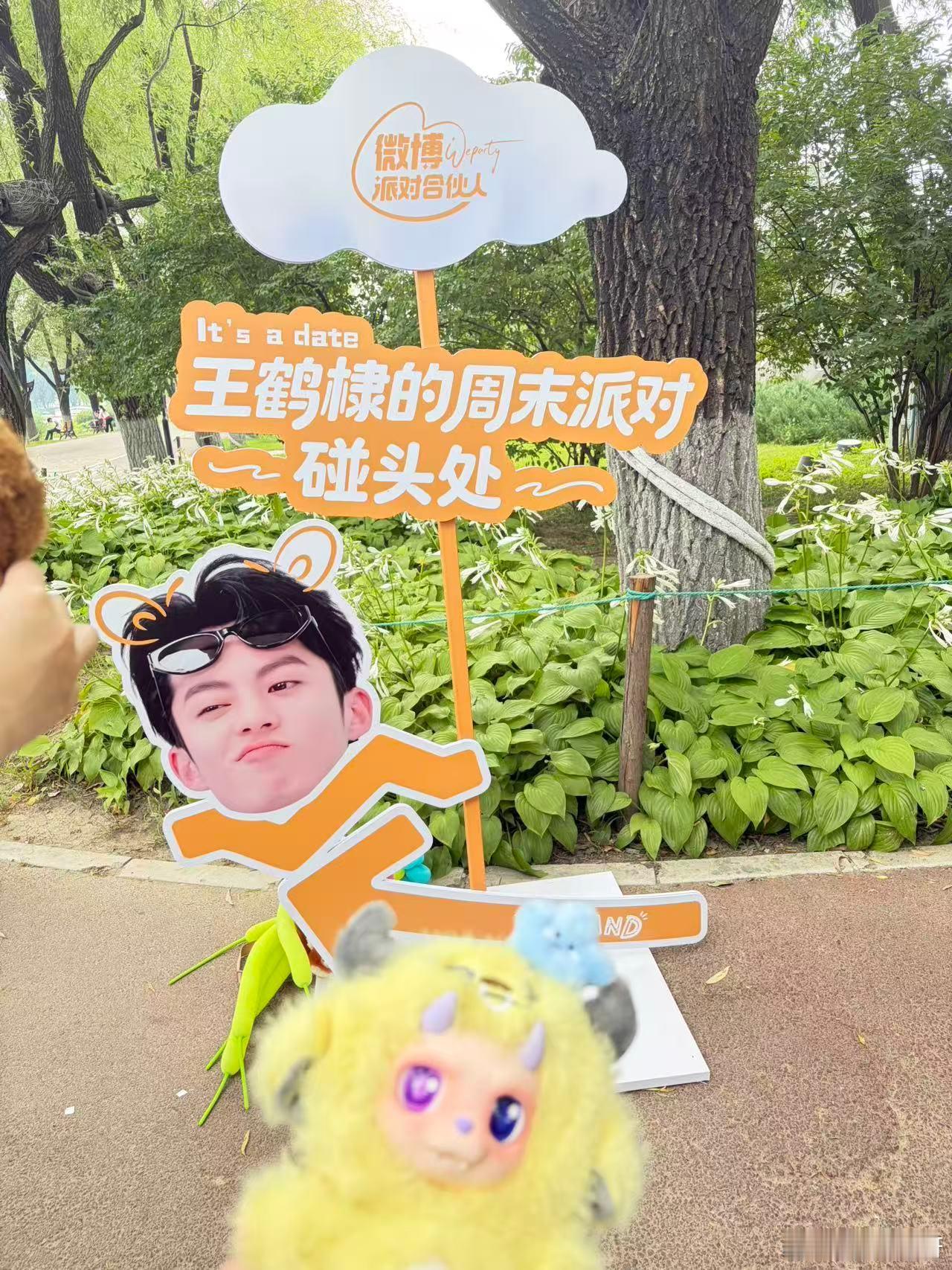 王鹤棣王鹤棣的周末派对微博派对合伙人跟着王鹤棣河堤walk 打卡了