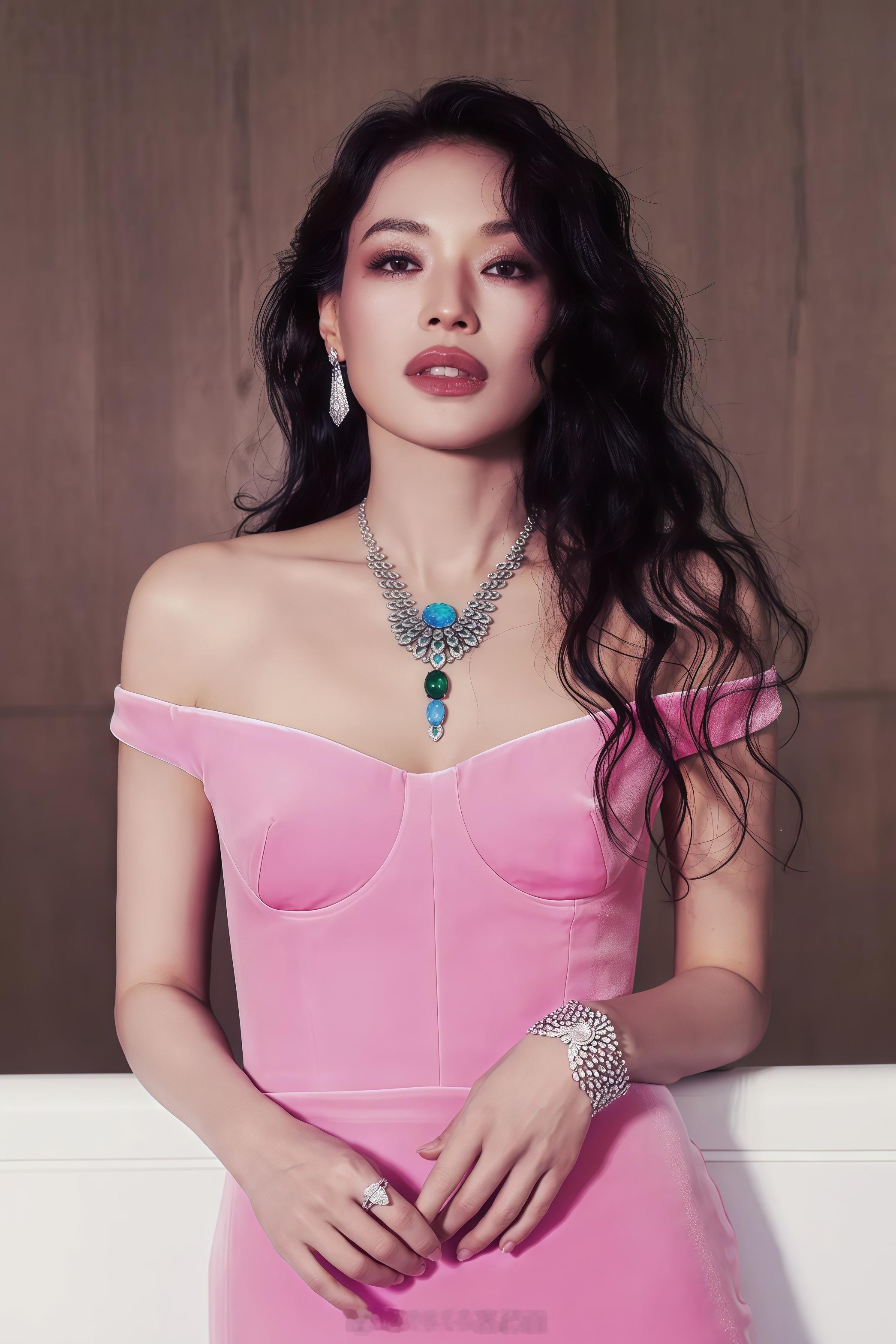 舒淇 || Alex Perry粉红礼裙 艳光四射的女明星气场 超美 