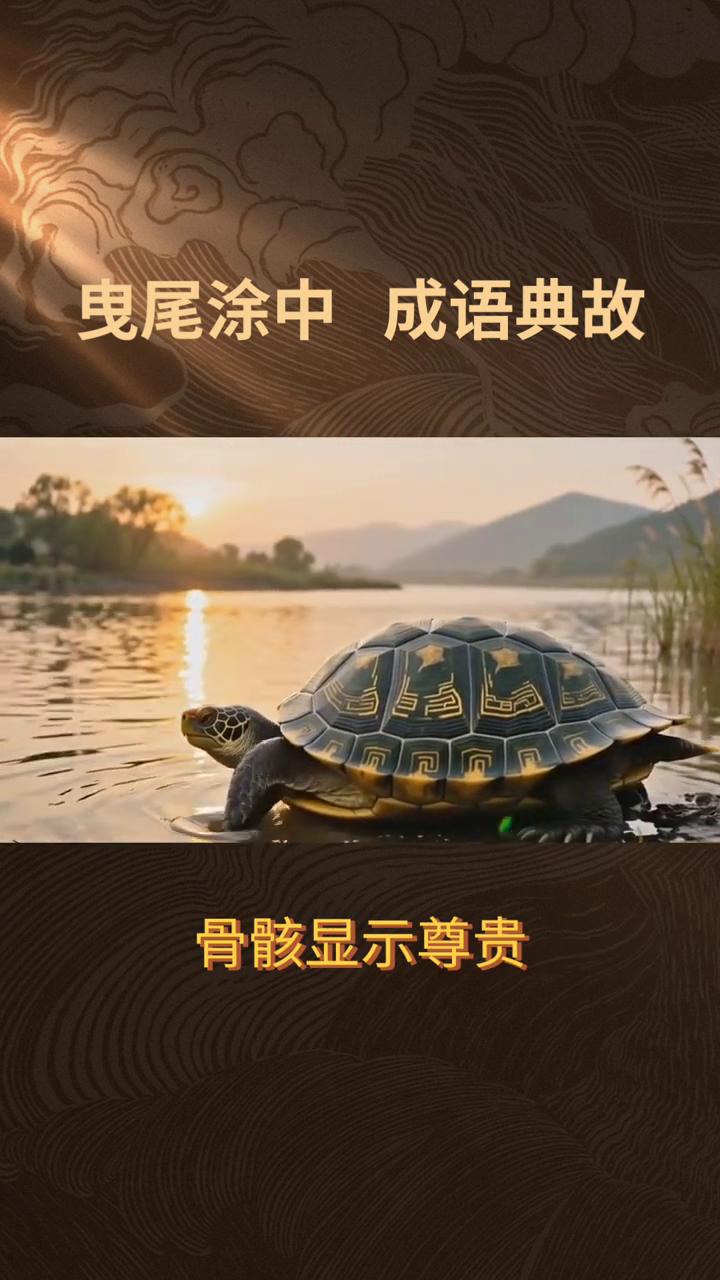 曳尾涂中成语典故。
"曳尾涂中"的典故出自《庄子·秋水》，记载了庄子拒绝楚王聘相