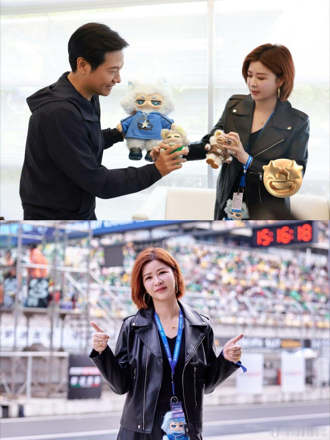 杜华晒与雷军合照杜华追星雷军的样子，让我觉得女总裁也有少女心。 