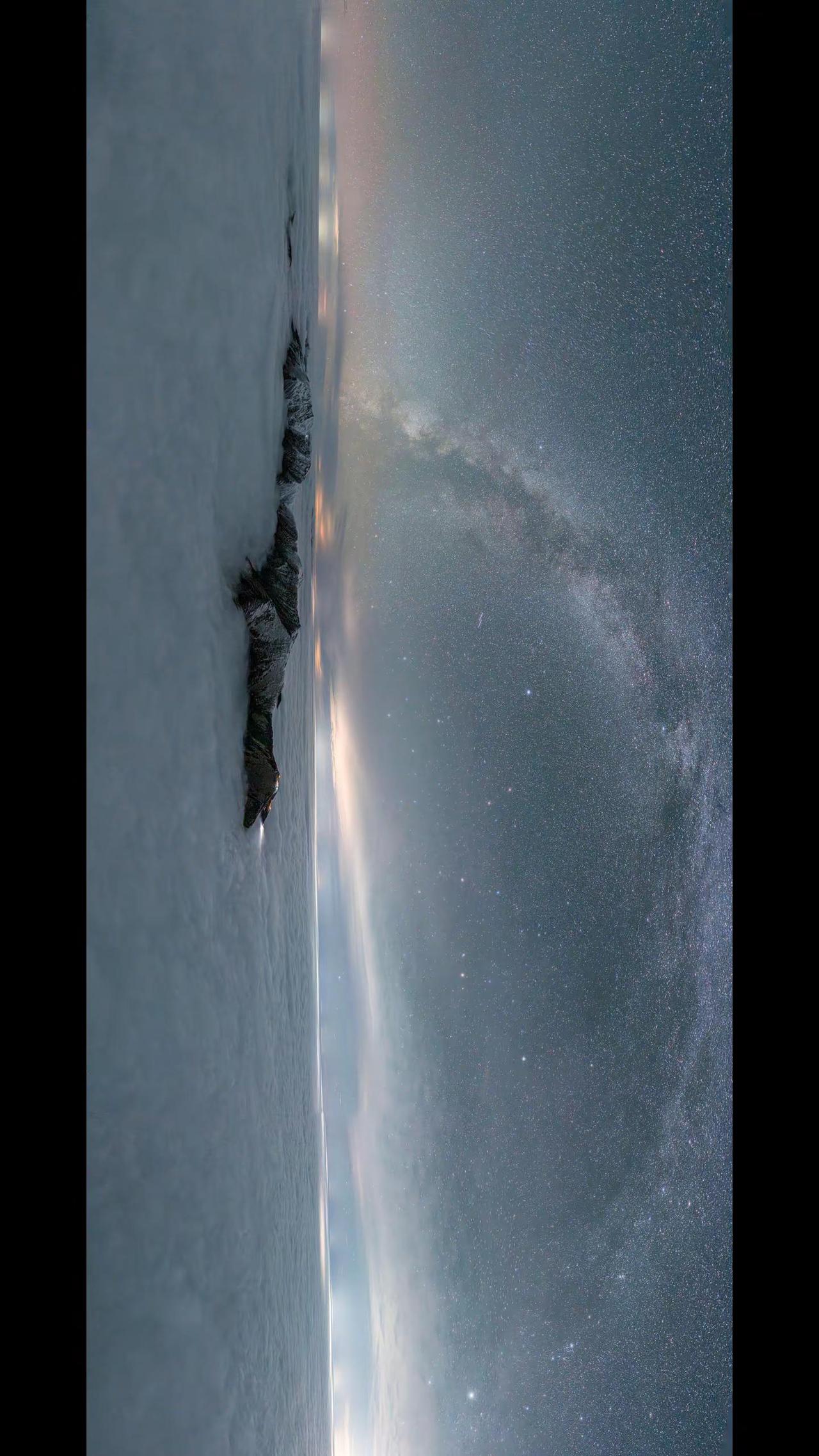 这也许是唯一的视觉看中华秦岭龙脊。大美秦岭千米长卷 秦岭龙脊星空 无人机视觉的星