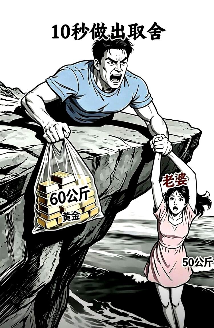 这还用想吗？当然是救老婆啊。
这句话听着像玩笑，其实很多人真到那一刻，脑子里只有