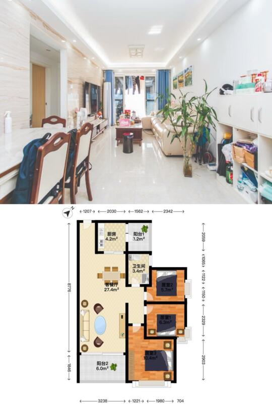 南山10年花园社区，全新50万豪装三房，5字头