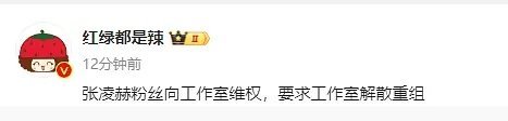 张凌赫粉丝要求工作室重组 ​​​