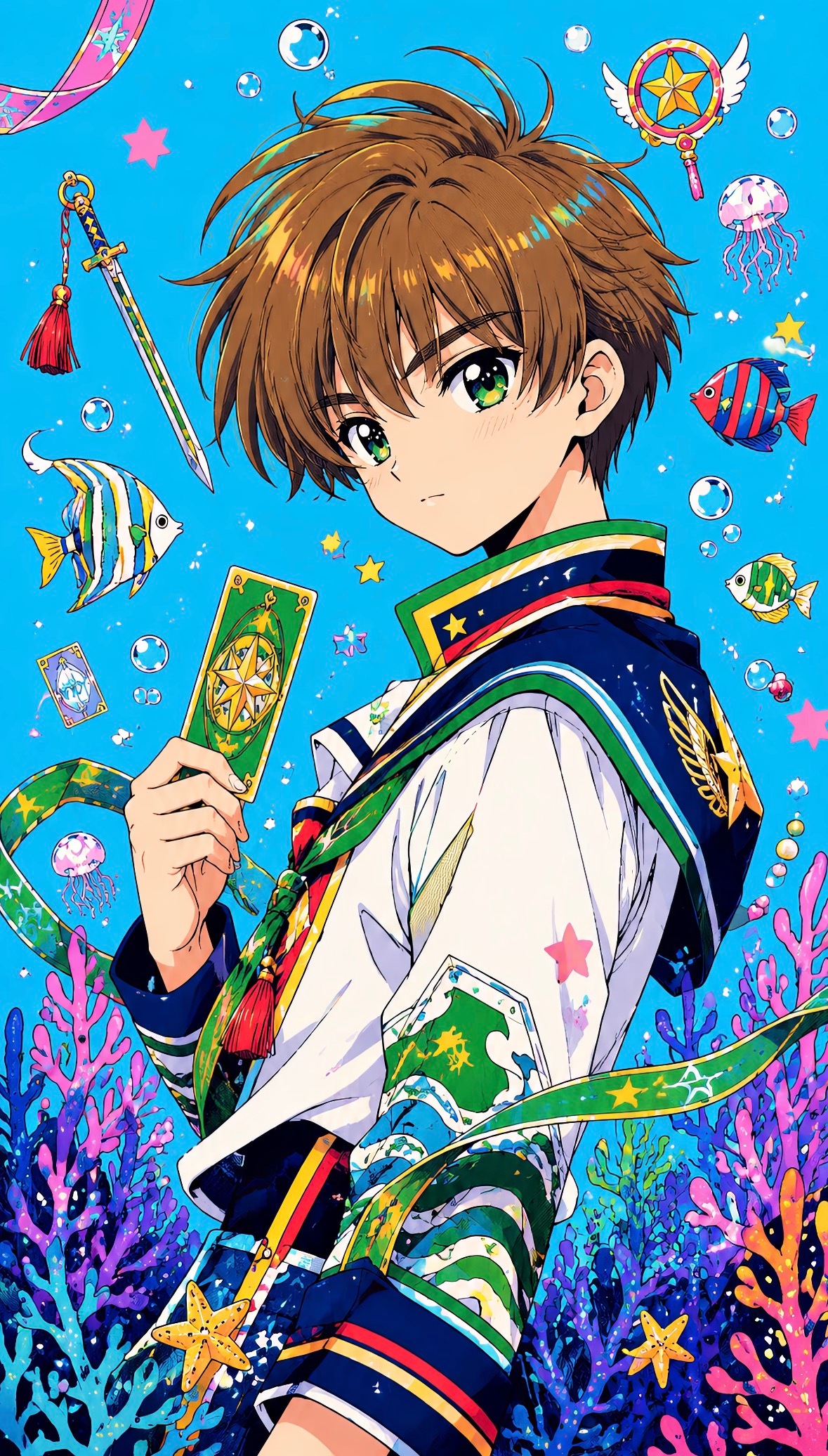 当魔卡少女樱来到了热带海🐠好美呀！动漫仲夏狂欢季盛夏壁纸大放送魔卡少女樱
