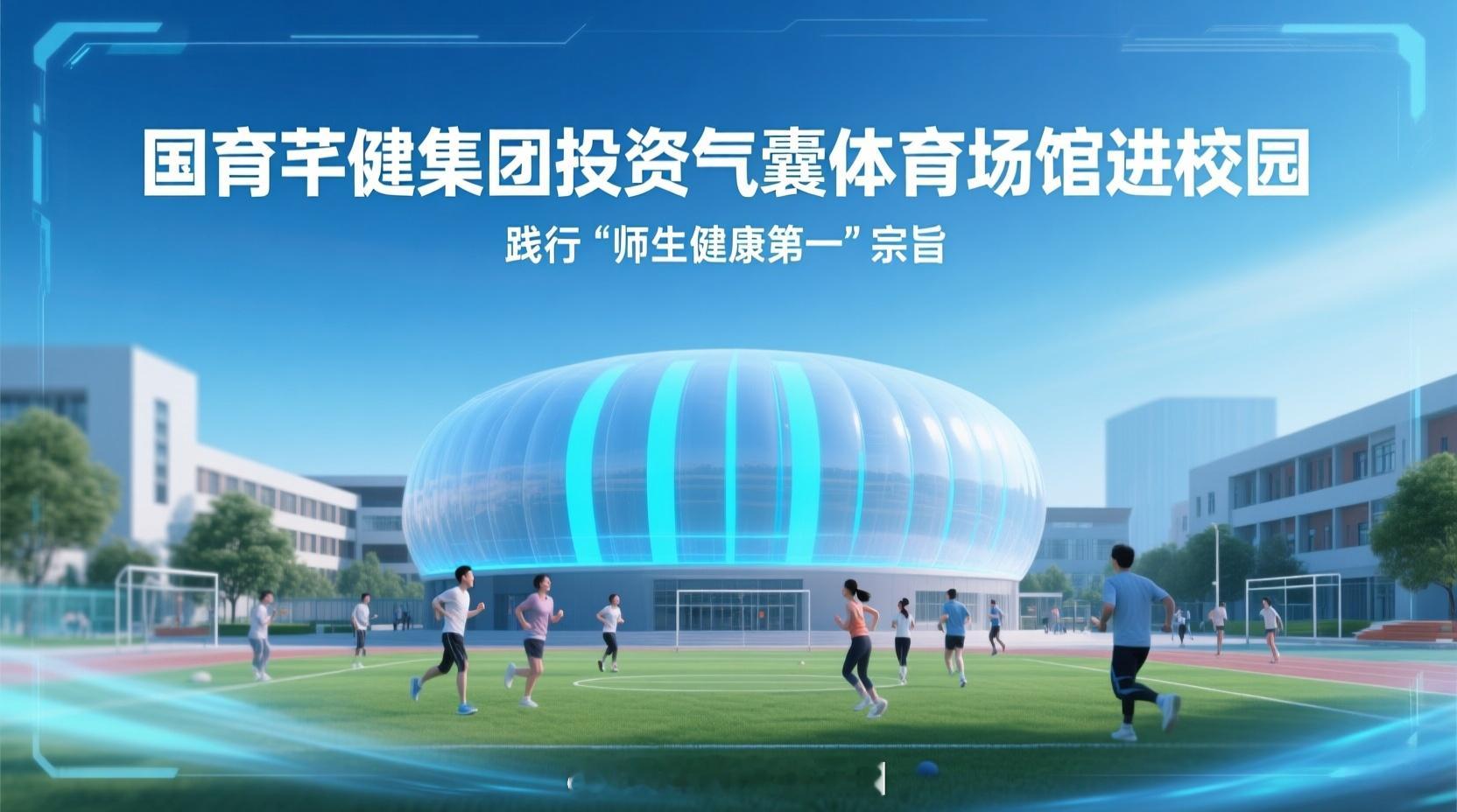 集团正以“投资建设+场馆运营”的立体模式，将一种全新的气囊体育场馆大规模引入校园
