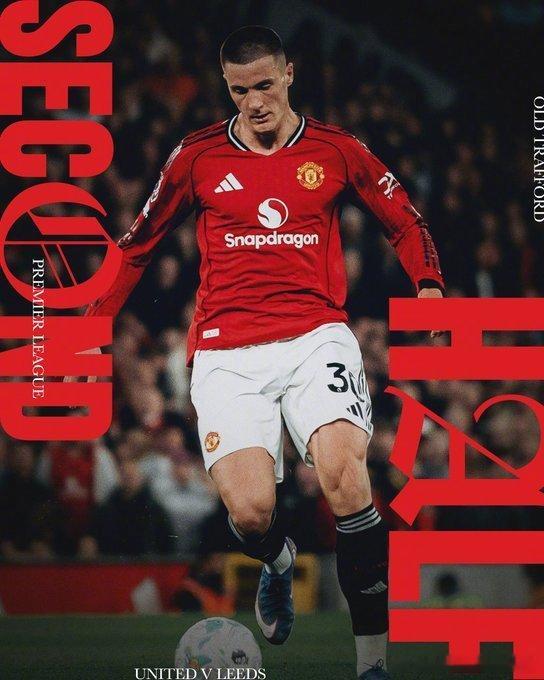 曼联vs利兹联 下半场比赛开始，红魔加油！曼联曼联足球俱乐部 🔴⚪️⚫️  c