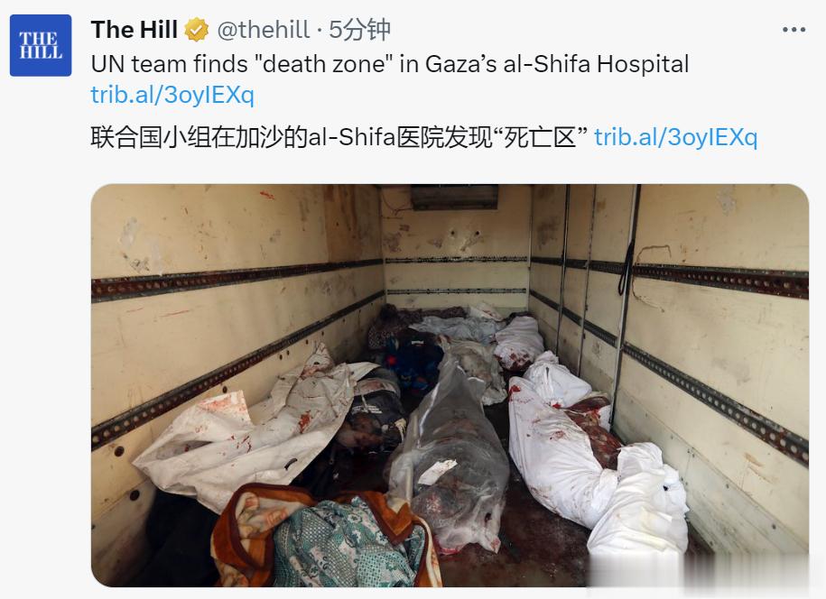 《国会山报》报道称，由世界卫生组织领导的人道主义评估小组前往位于加沙地带的希法医
