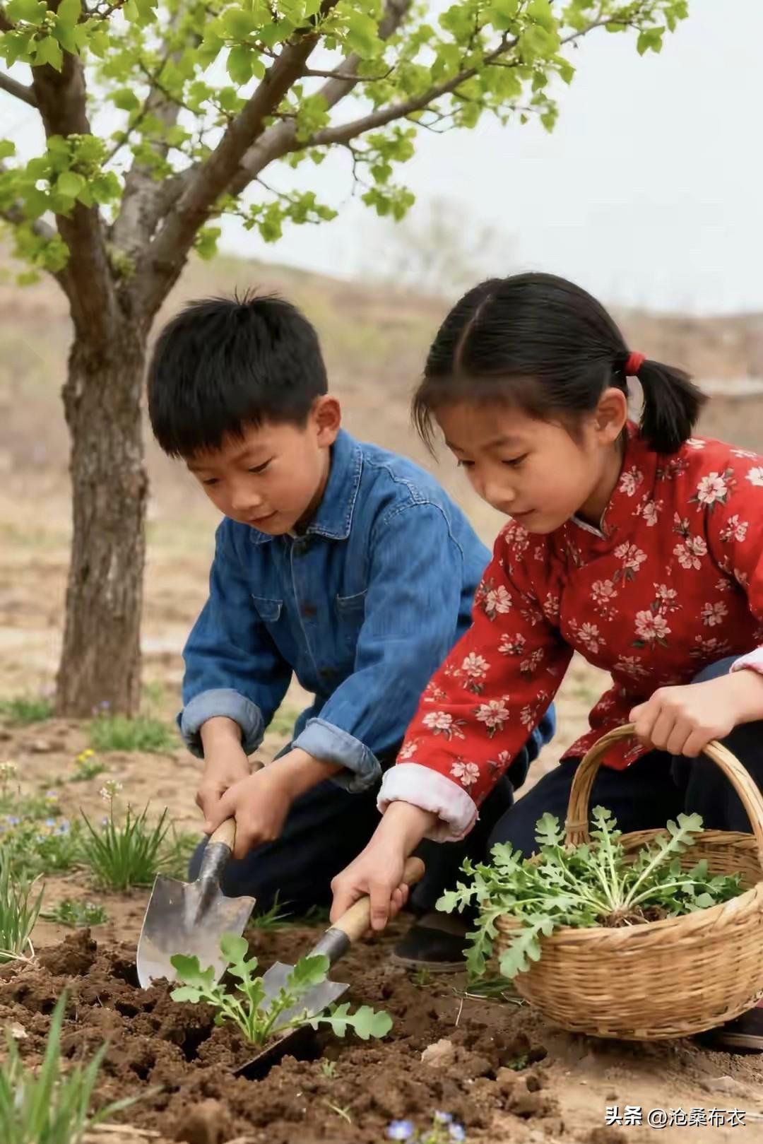 晒图笔记大赛春天来了，小麦开始长了，小麦地里的荠菜也可以挖了，挖荠菜回来蒸圪塔。