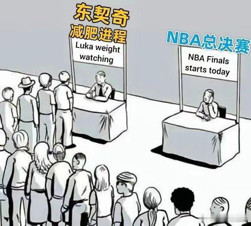 美媒调侃NBA总决赛的关注度，还没有东契奇减肥情况来得高！瞎说什么大实话[允悲]