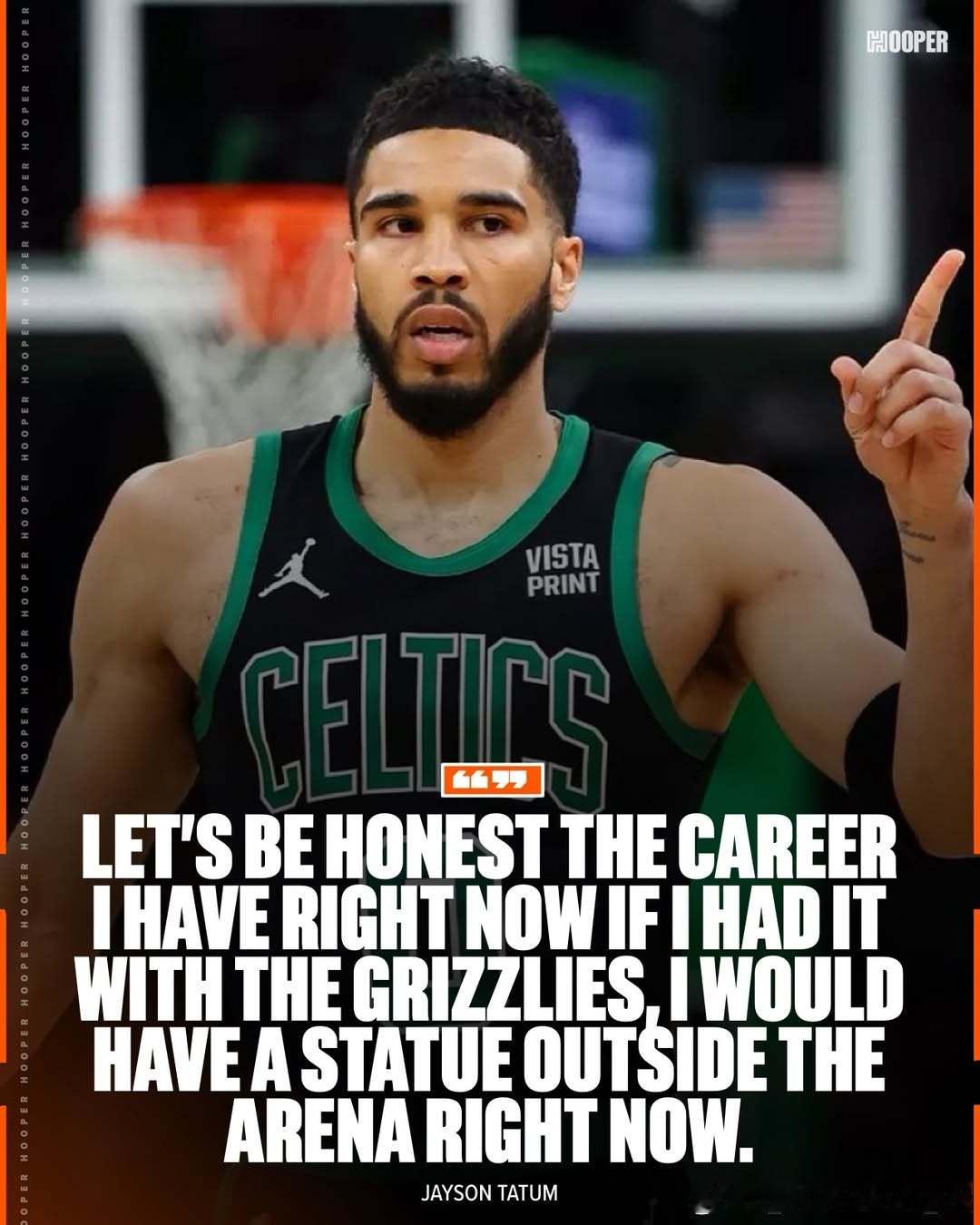 塔图姆谈及效力凯尔特人的压力，并设想了若为灰熊效力的情形：