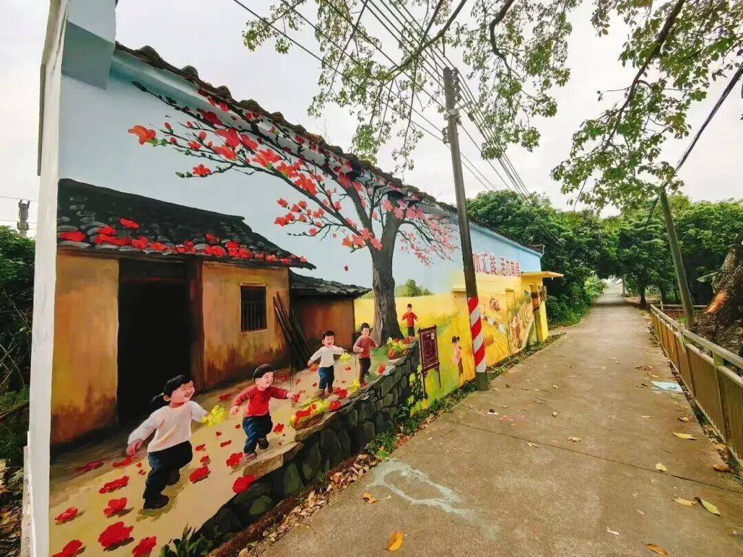 【南沙又一个网红涂绘墙上新了！】珠江街道前锋社区永安一街最近完成了改造，把前锋社