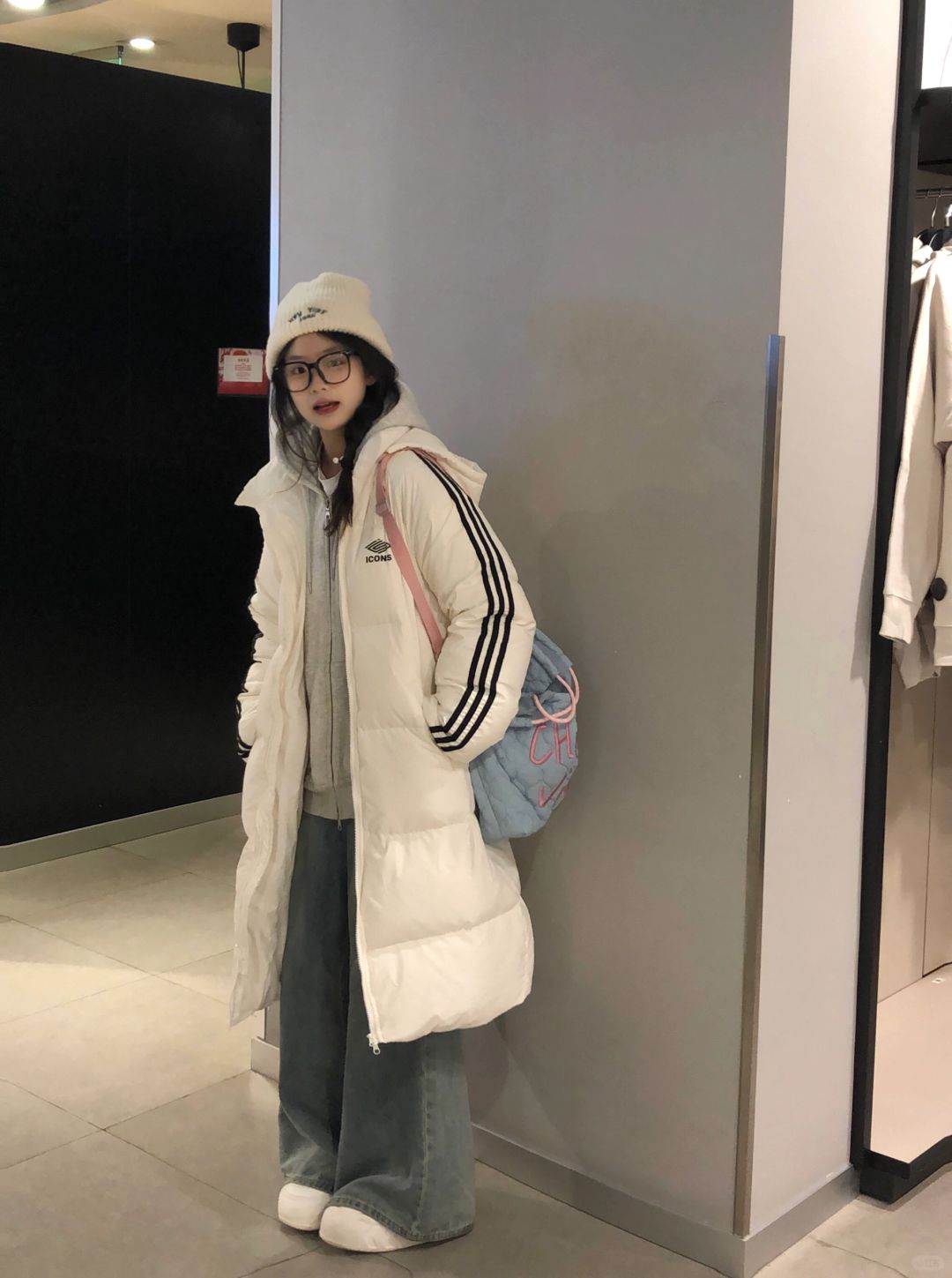 ❄️冬天的第一件白色羽绒服大衣好好看！！！