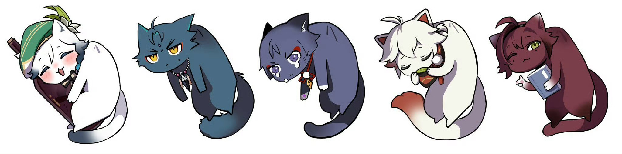 原神[超话]  悬挂猫猫来了画师：sugarcanedove 