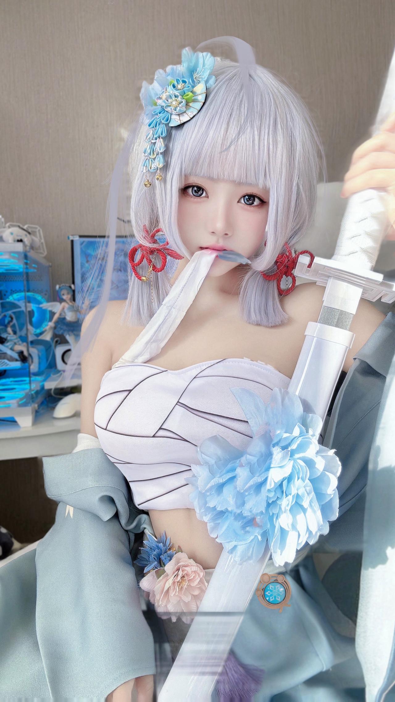 神里绫华大小姐嫁到，通通闪开！
COSER：emo奈酱#原神##游戏##二次元#
