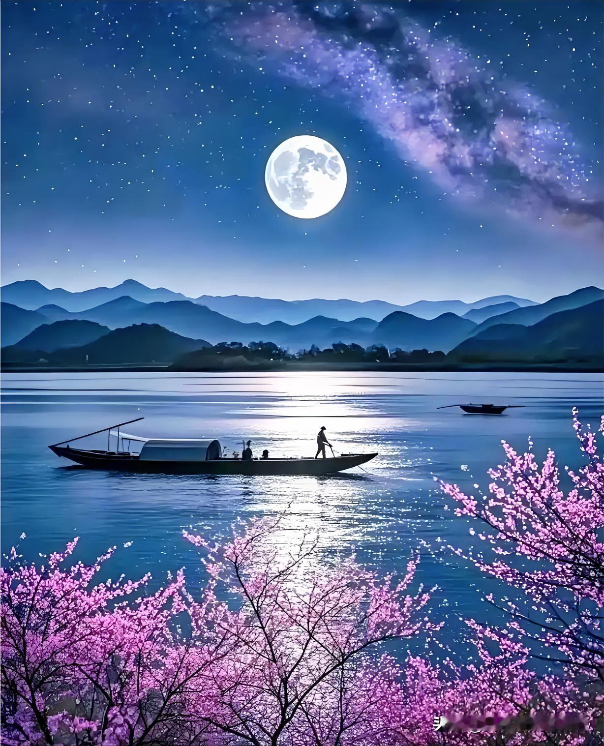 下联：一船明月伴我行
上联：有请雅士[玫瑰][玫瑰][玫瑰]