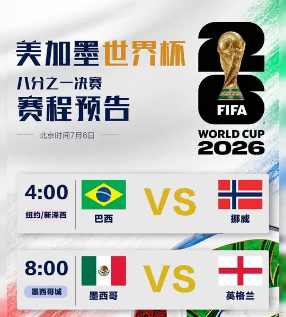 🔥美加墨世界杯1/8塞程预告🔥比分参考【世界杯交流会】⚽周日:巴西🇧🇷v