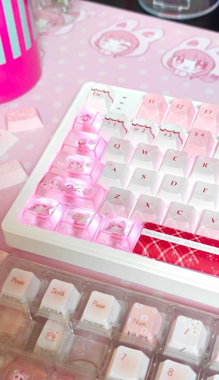 补货了！终于蹲到这个雾透pc增补暖暖Nikki 键帽