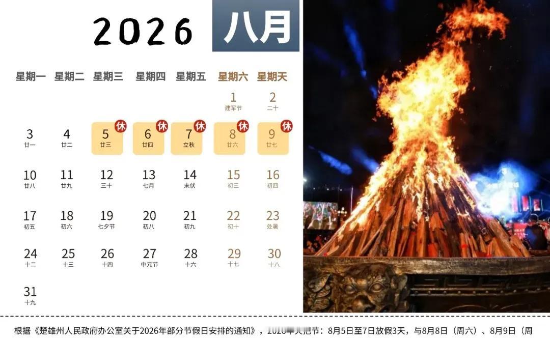 2026年农历六月二十四日🇨🇳彝族人的节日🔥火把节