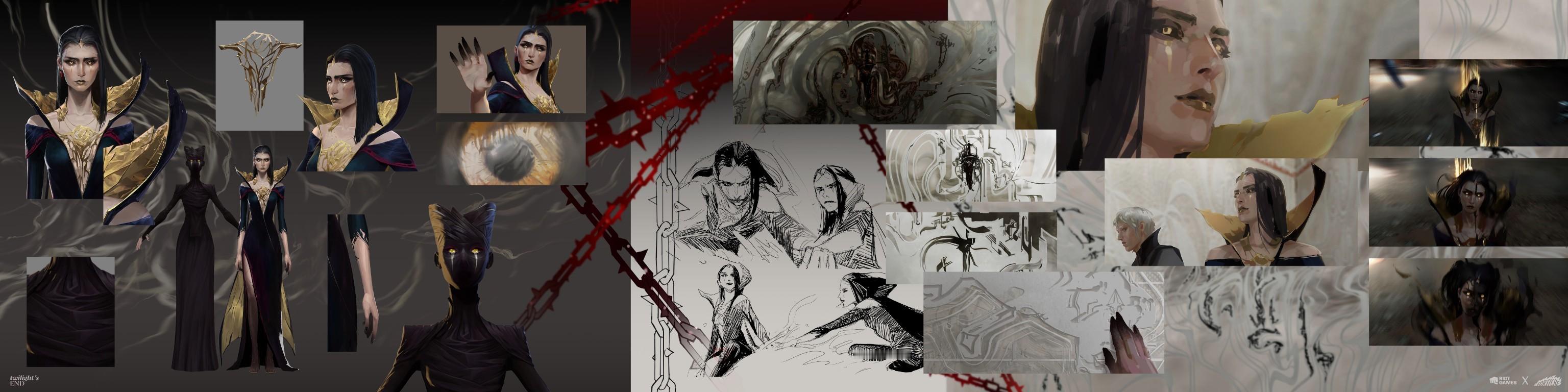 乐芙兰，赵信CG动画概念设计稿英雄联盟acg优创官