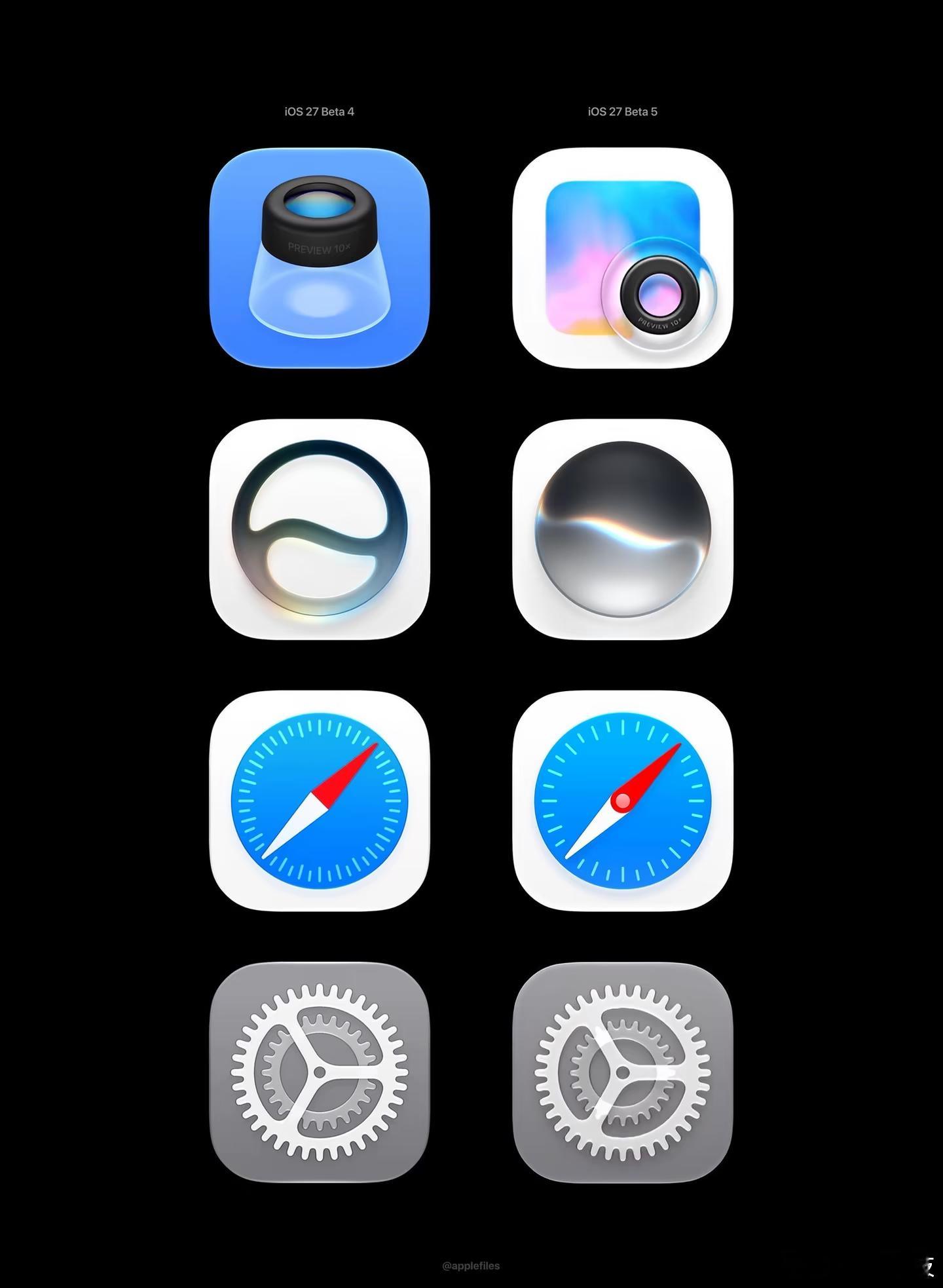 iOS27新功能汇总iOS 27 Beta5 更新细节来了，和Beta4直观对比