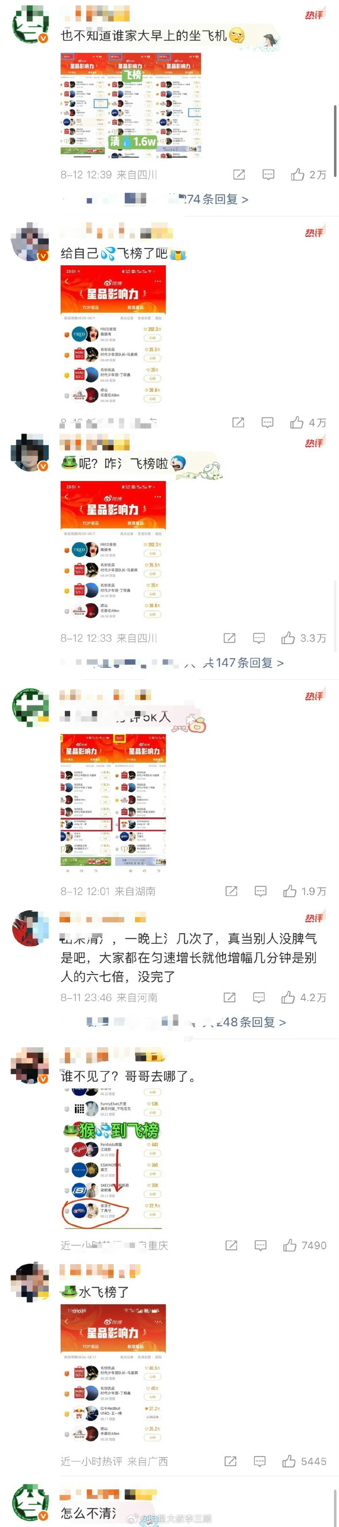星品影响力评论区发生了什么？好多王一博粉丝[傻眼] ​​​