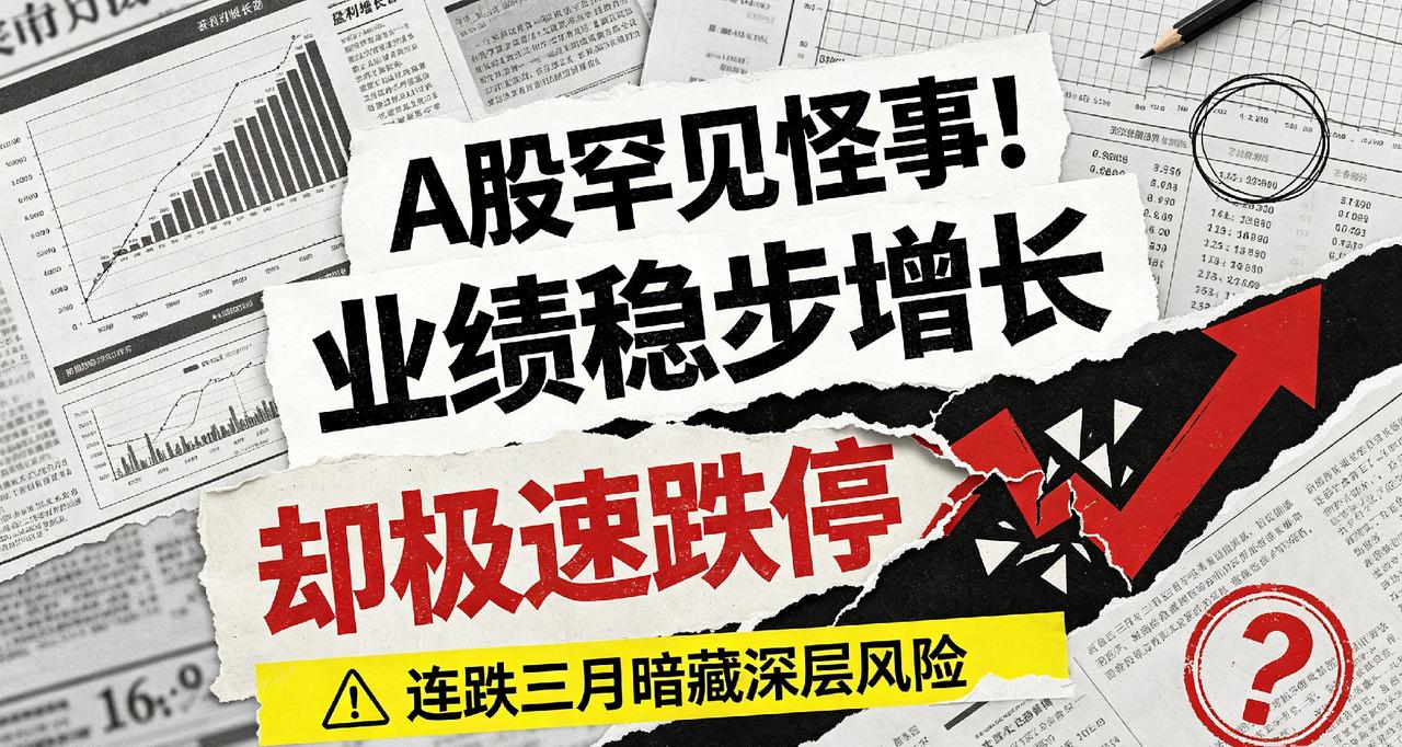 A股罕见怪事！业绩稳步增长却极速跌停，连跌三月暗藏深层风险

大家好，我是小团子