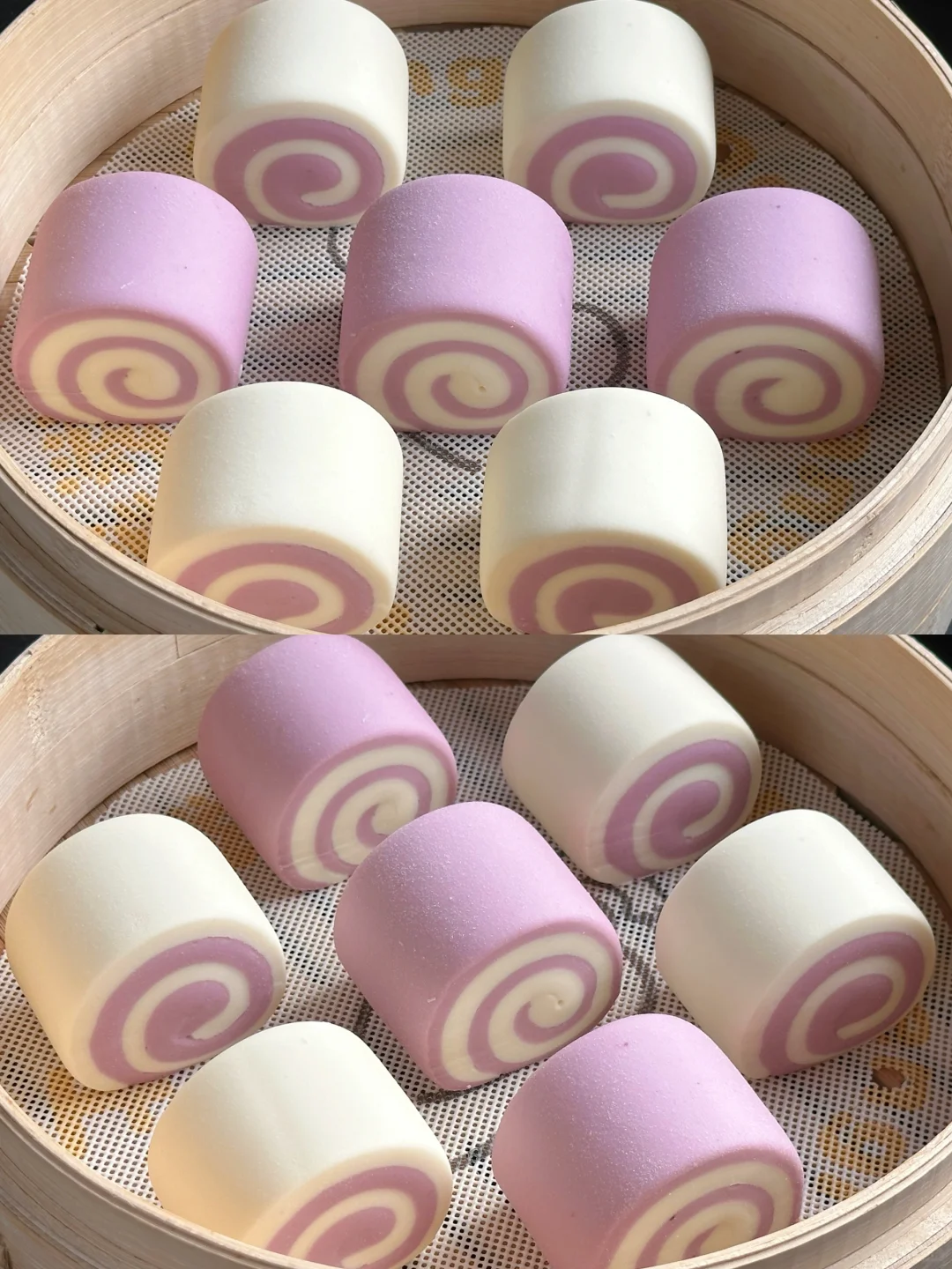 超治愈！奶香双色紫薯馒头～新手也能轻松驾驭