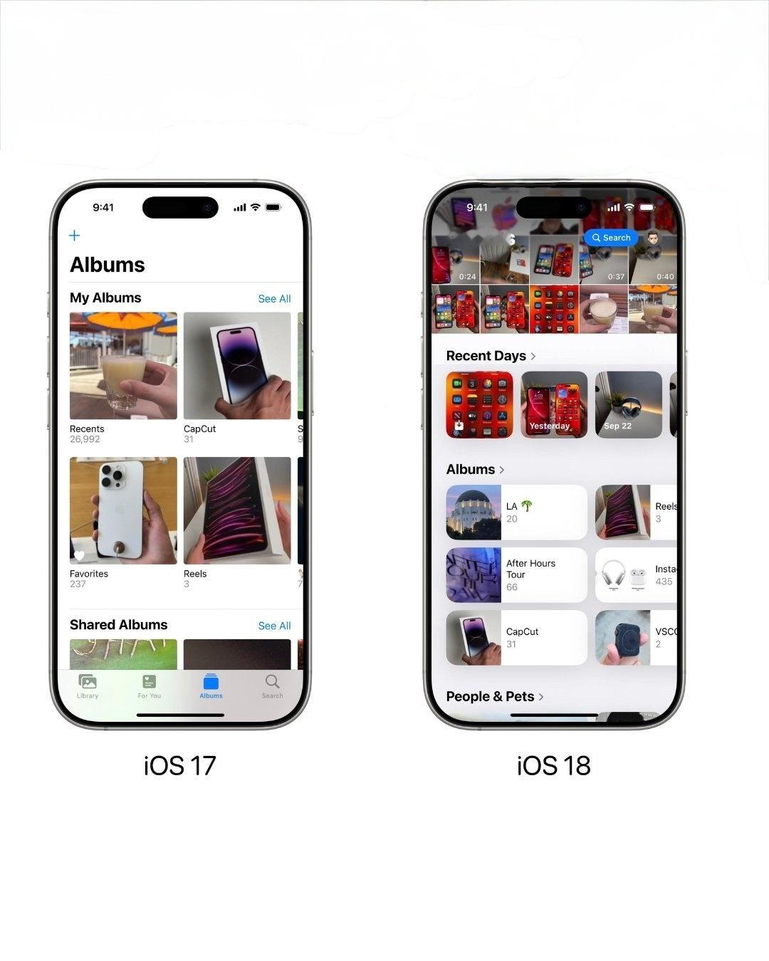 iOS 18 让人最不满意的就是这个相册。每次打开相册，我都先要往下划一下。 