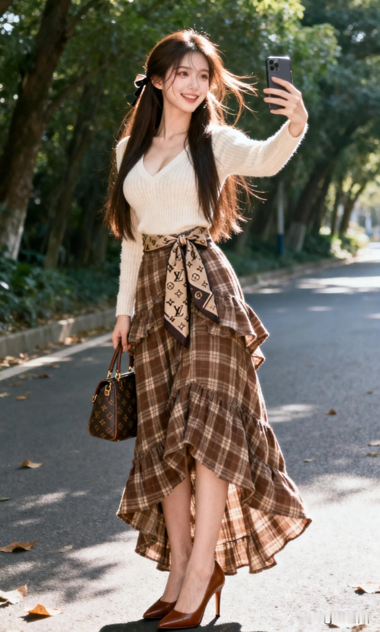 秋日穿搭指南🍂 | 甜美与优雅的完美结合💃🏻