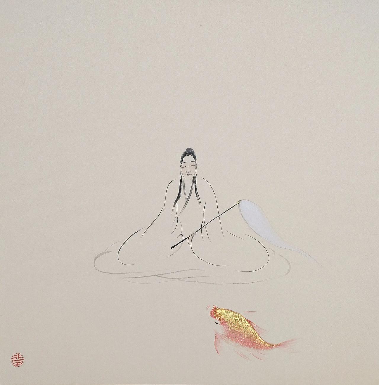 观自在晒晒你的国画作品 每日分享国画 @非子画鱼 @国画雅集 @极目新闻 @随风