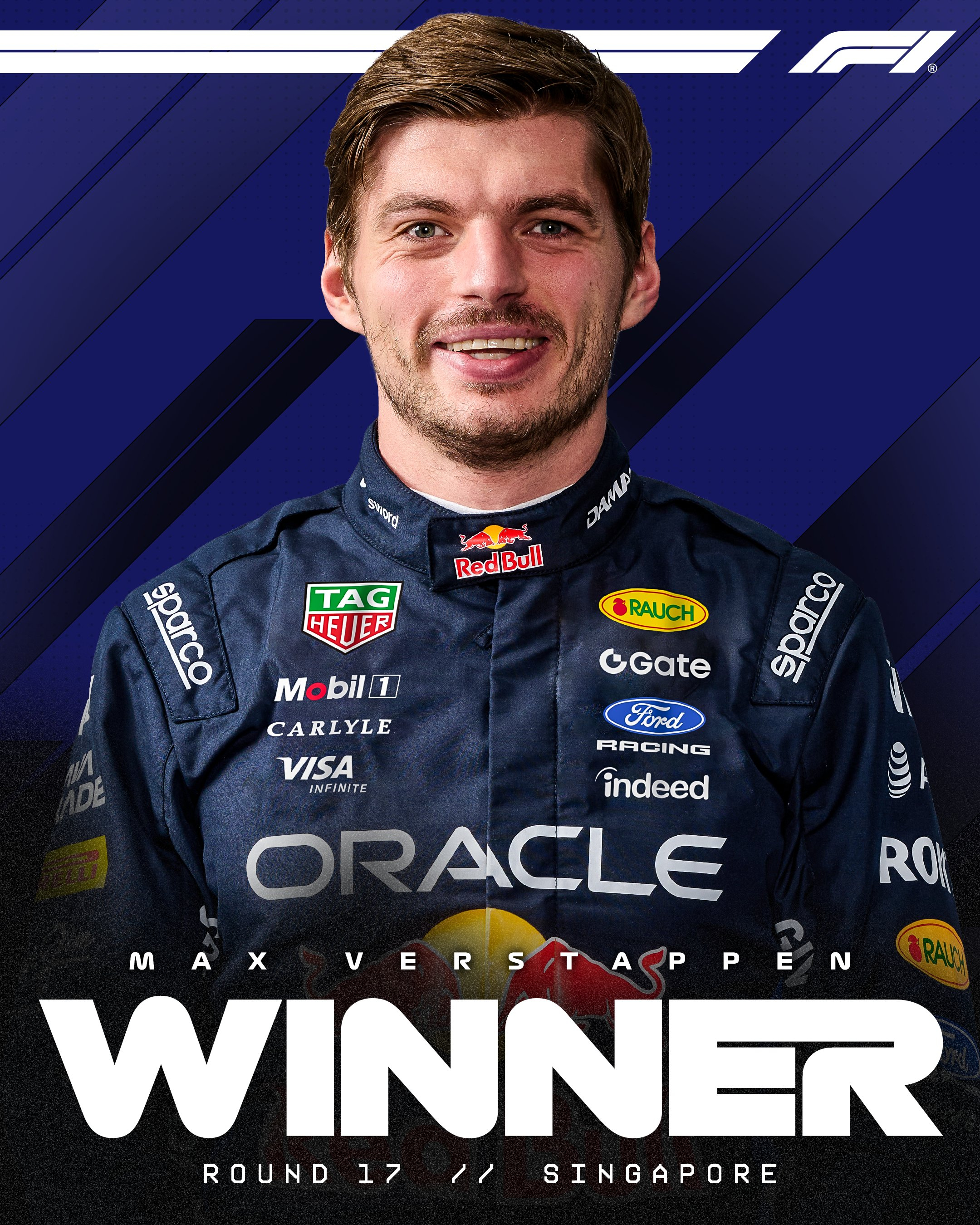 荷兰雄狮终于怒吼狮城！！！祝贺维斯塔潘取得F1新加坡大奖赛冠军🏆F1[超话]2