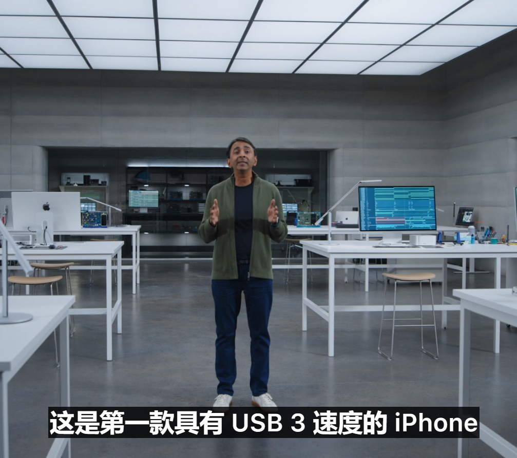 iPhone 15 Pro 支持 10Gbps 传输速度 ，没上雷电，而是搭载U